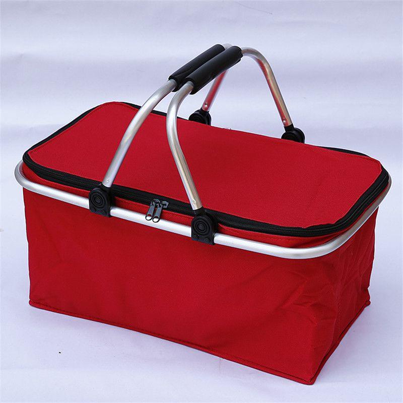 30l Insulated Cooler Picnic Basket For Camping And Outdoor Activities**