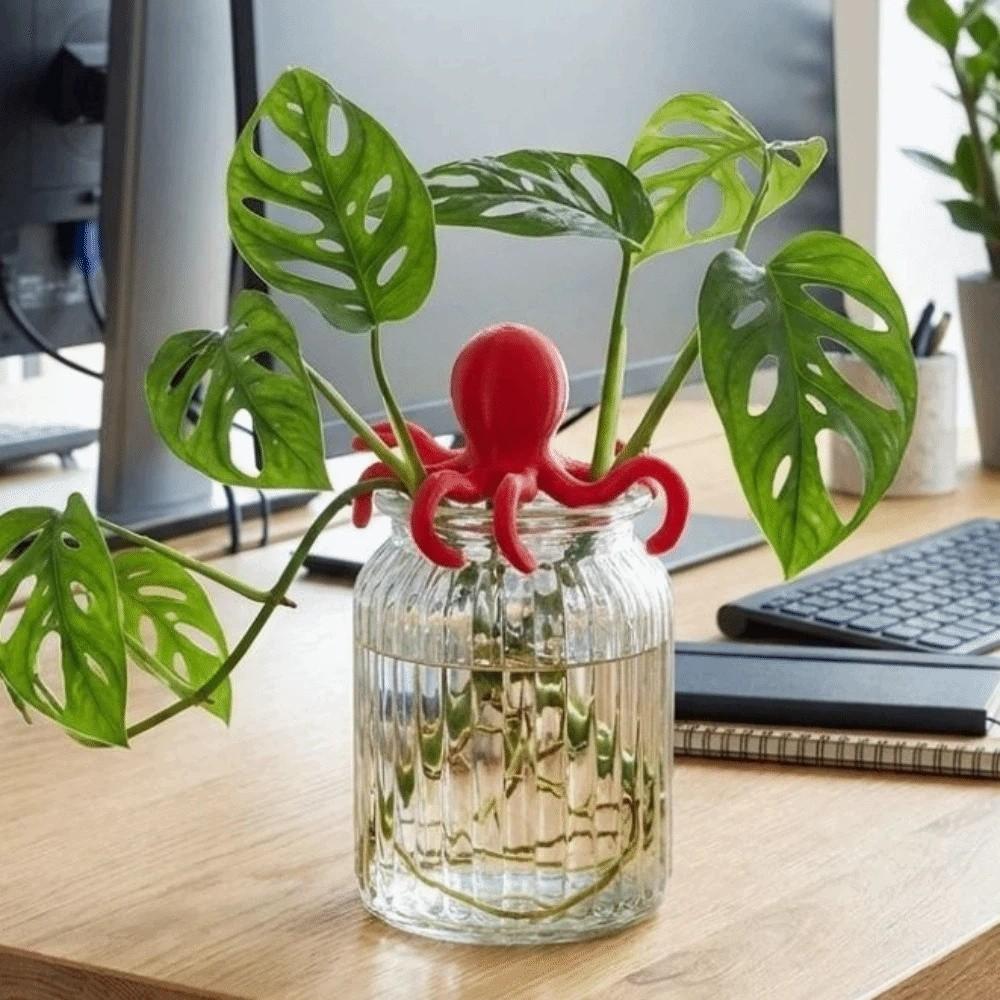Devil-fish Shaped Plant Stem Support Creative Plant Cutting Holder Outdoor Home Gardening