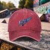 Iridescent Fern Leaf Washed Baseball Cap Unisex Cotton Adjustable Outdoor Casual Sports Headwear