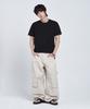 LEMAIN SECOND Crop Plain Oversized Short Sleeve T-Shirt [Black]