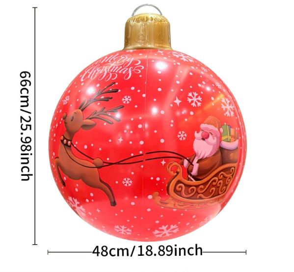 Giant Inflatable Christmas Ball Outdoor Inflatable Decoration Multiple Styles Christmas Party Snowman Inflatable Decorate Ball
