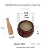 Ceramic Garlic Mortar and Wooden Pestle Set