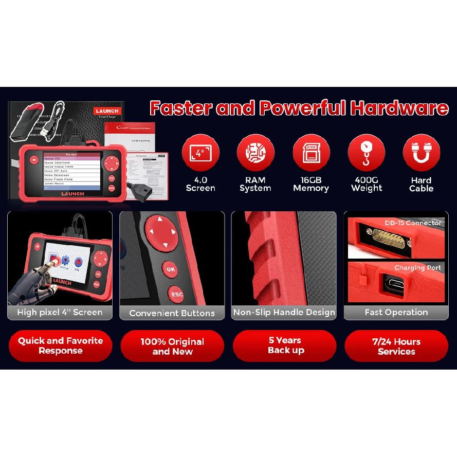 Launch creader CRP123 V2.0 Engine Transmission SRS ABS Car Diagnostic Tools Oil SAS ETC Service OBD2 Scanner Lifetim Free Update