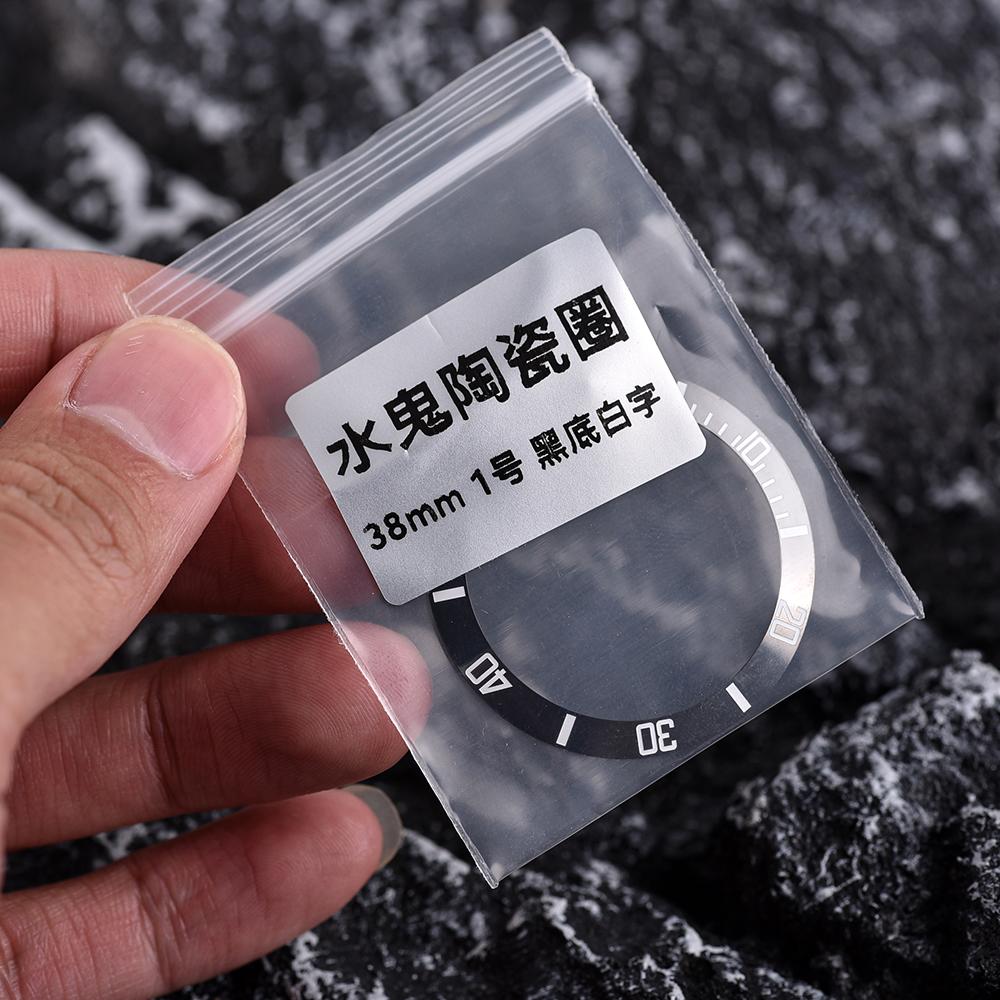 STAPELP GRAYSS 38mm Slope Ceramic Bezel Insert For 40mm SUB Diving Watch Case Compatible NH34NH35 GMT Movement Watch Accessories