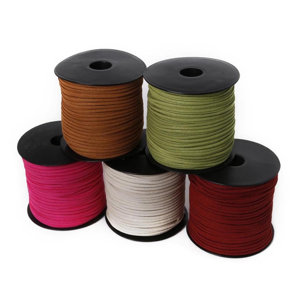Colorful Korean Suede & Cowhide Woven Bracelet/Necklace Cord