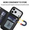 Leather Case for For IPhone 16 Pro Max 17 Air 16e 15 Plus 14 13 Mini 12 11 7 8 Xs Xr SE 3 Double Buckle Flip Card Holder Wallet