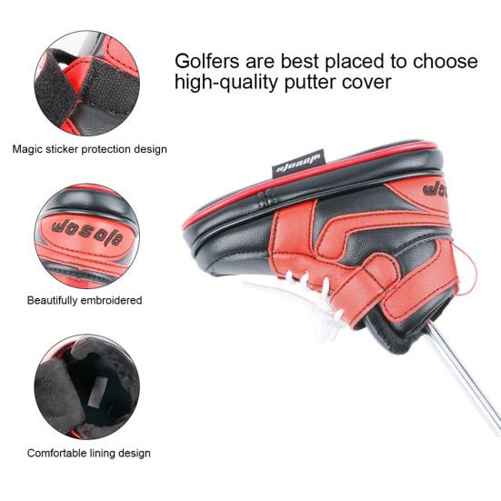 Pokrývka hlavy golfové hole Odolná proti opotřebení Odolná proti poškrábání Legrační bota ve tvaru boty Potah chrániče golfové hole Golfové příslušenství