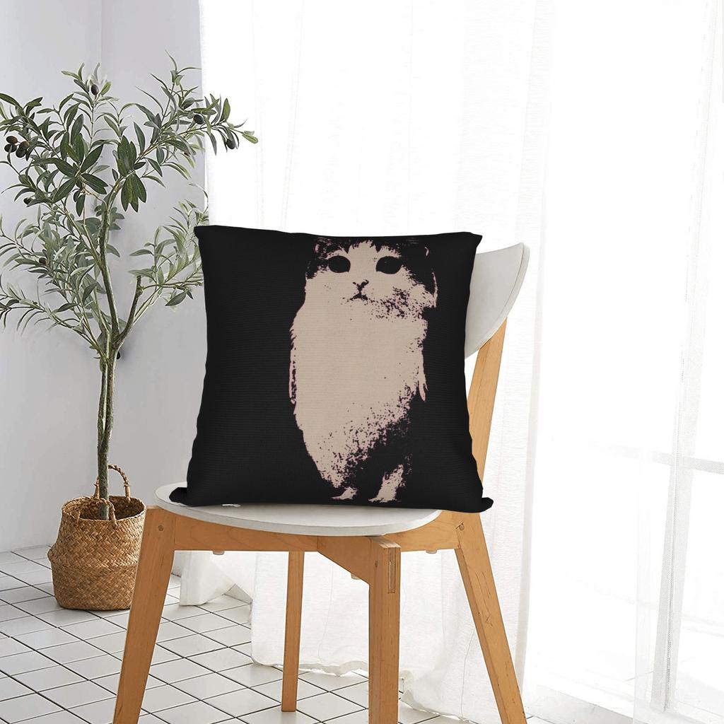 Meowl Cat Funny Owl Meme Pillow Case Kawaii Pillow Cover Soft Pillowcases For Sofa Car Home Decor