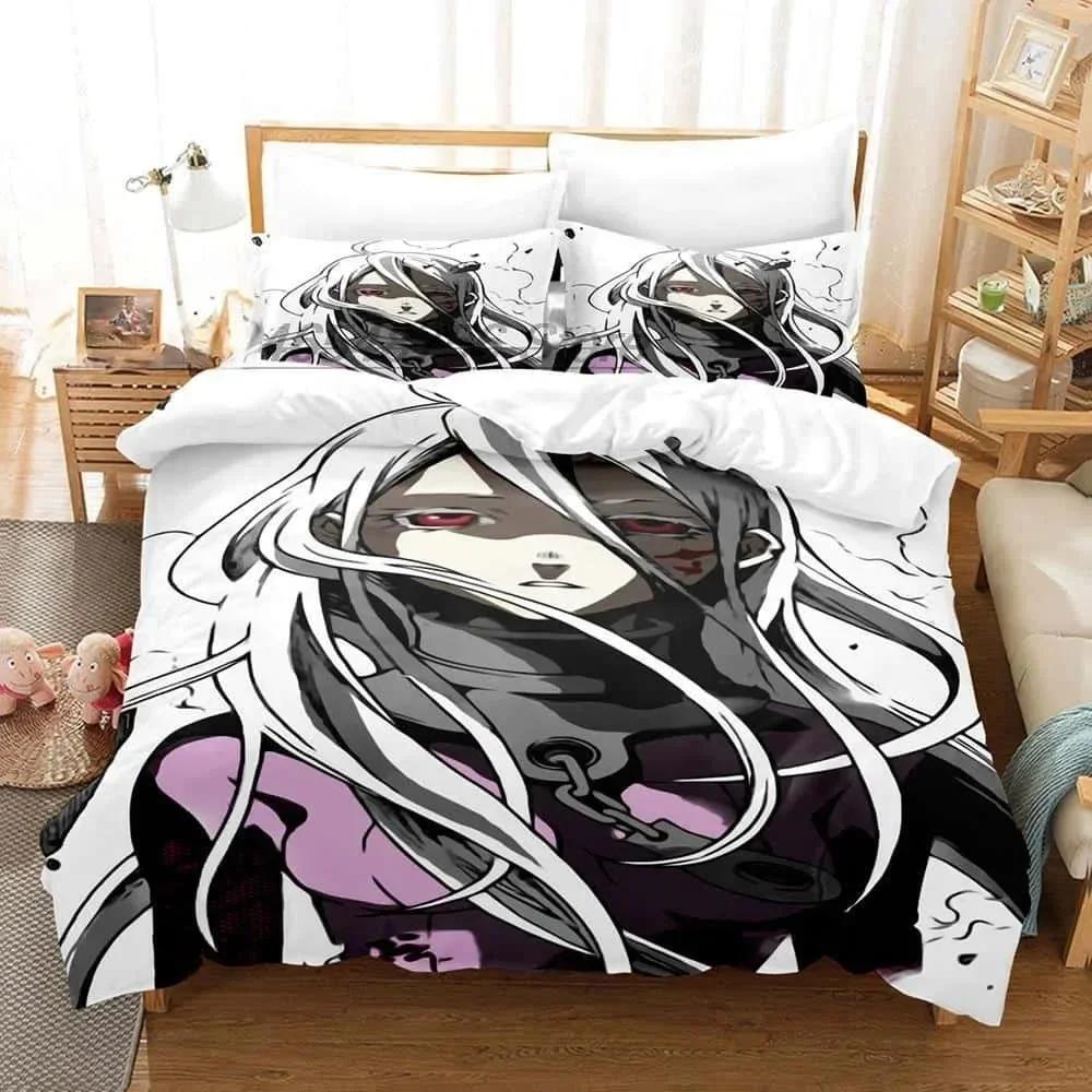 3D Anime Deadman Wonderland Printed Bed Set Duvet Cover Pillowcase Bedding Set Bed Linen Sheet Quilt Cover Full Queen King Size
