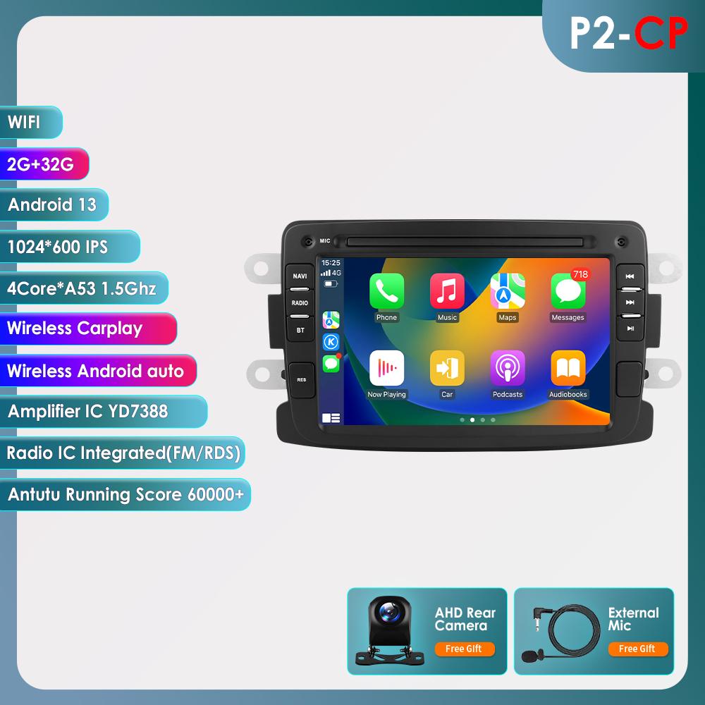Android Car Radio Player for Renault Dacia Duster Sandero Captur Xray Logan 2 Carplay Intelligent GPS Android Auto Car Stereo