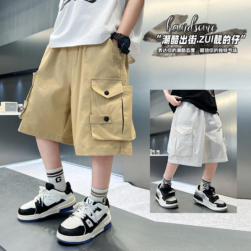 Men's Pants, Children's Summer Work Pants, 2026 New Trend, Boys' Summer Thin Shorts, Young Master's Casual Pants