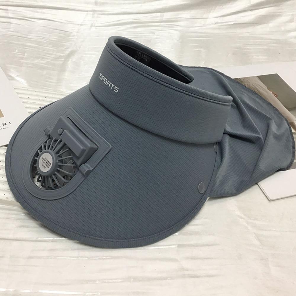 Empty Roof Cooling Fan Hat Usb Charging Peaked Cap New Sun Visor Hat  Men Women
