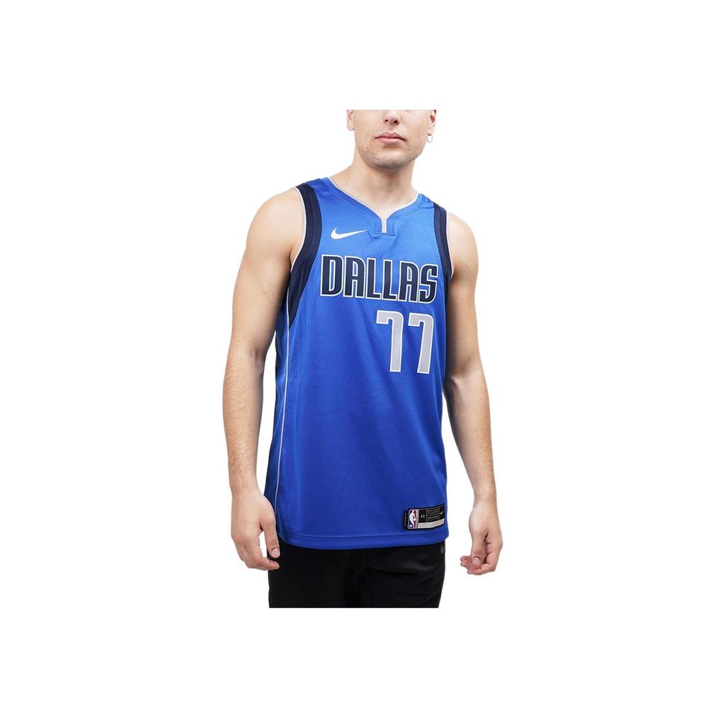 Nike Doncic Dallas Mavericks Icon Edition 2020 Trikot Blau/Schwarz/Grau Herren Streetwear CW3662-489