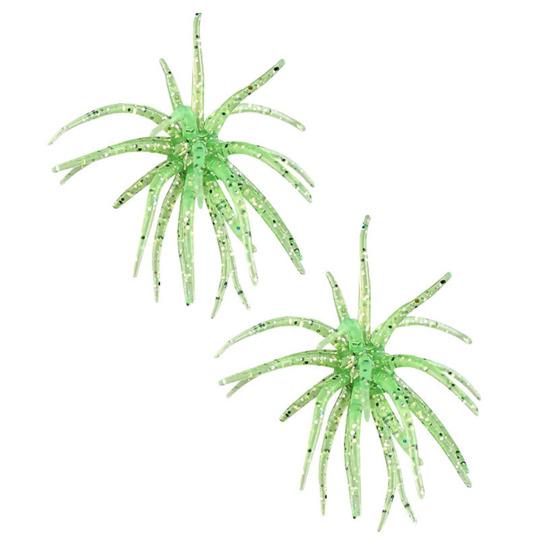 Bionic Soft Bait 2Pcs Sea Urchin Lure, 11cm/10g Floating Topwater Artificial Lightweight Lure Bait, Fuzzy for Freshwater Saltwater Fishing