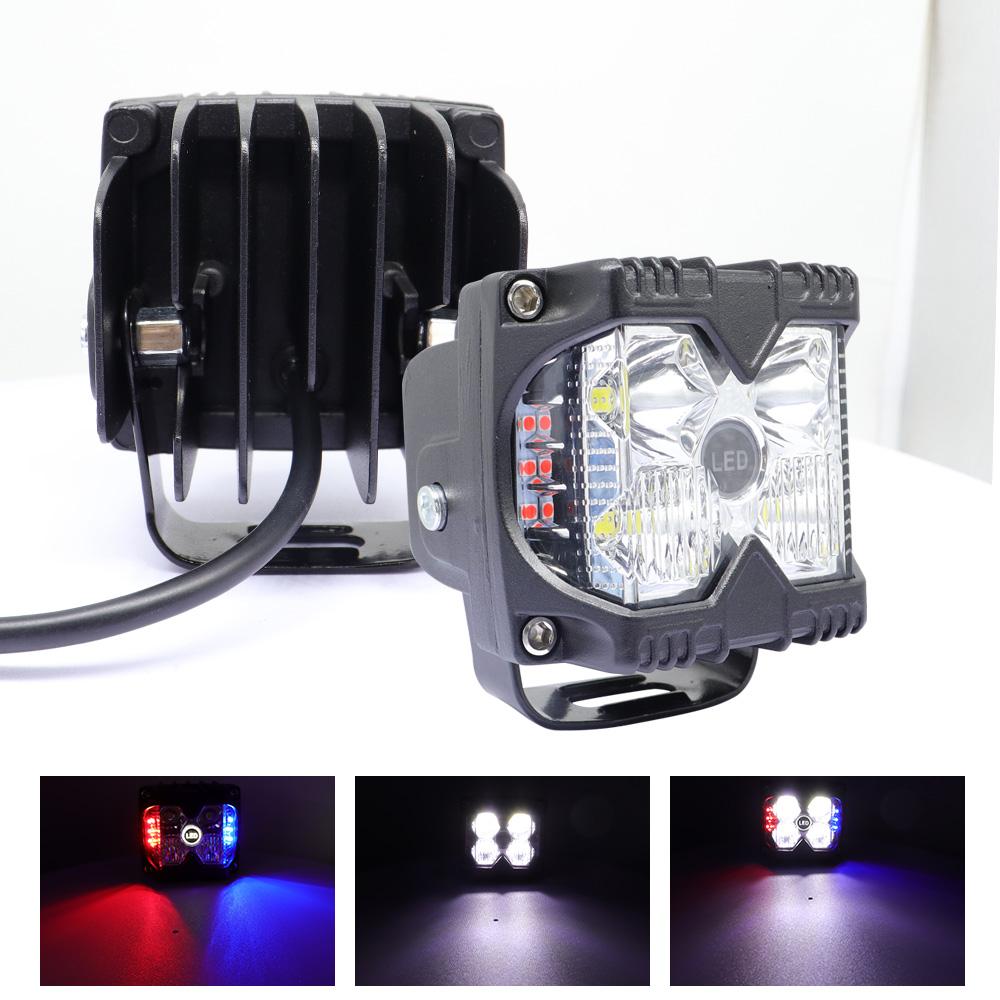 LELANPU Werklamp Strobo Car Accessories Truck Aux Verstraler Grille Combo Beam Flood Spot Pod Working Off-road LED Work Light