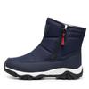 Men's Large Size Waterproof Winter Snow Boots with Thickened Velvet Lining for Warmth and Comfort