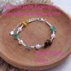 VENTFILLE 925 Sterling Silver Irregular Natural Pearls Letter Bracelet for Women Girl Bead Grace Lucky Jewelry Gift Dropshipping