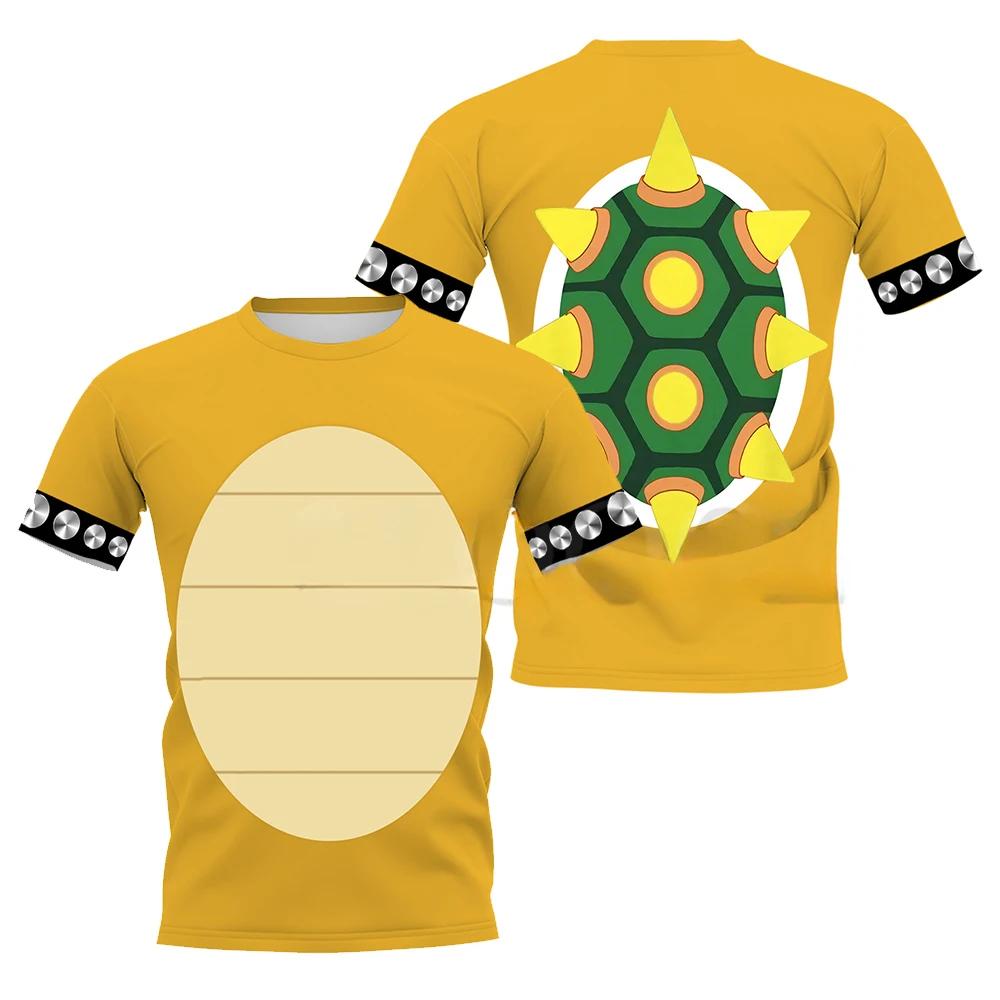 

Cartoon Bowser 3D Printed T-shirt Harajuku Casual Top Cosplay Costume Boys/Girls Summer Short Sleeved Tshirt 110