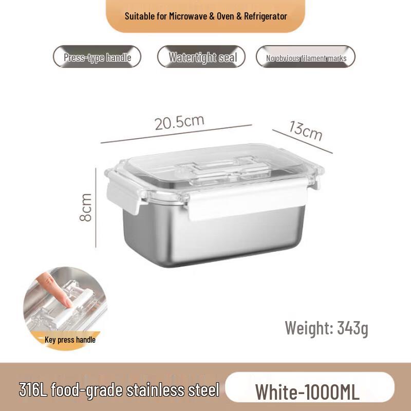 Ruhan 316L Stainless Steel Food Storage Container