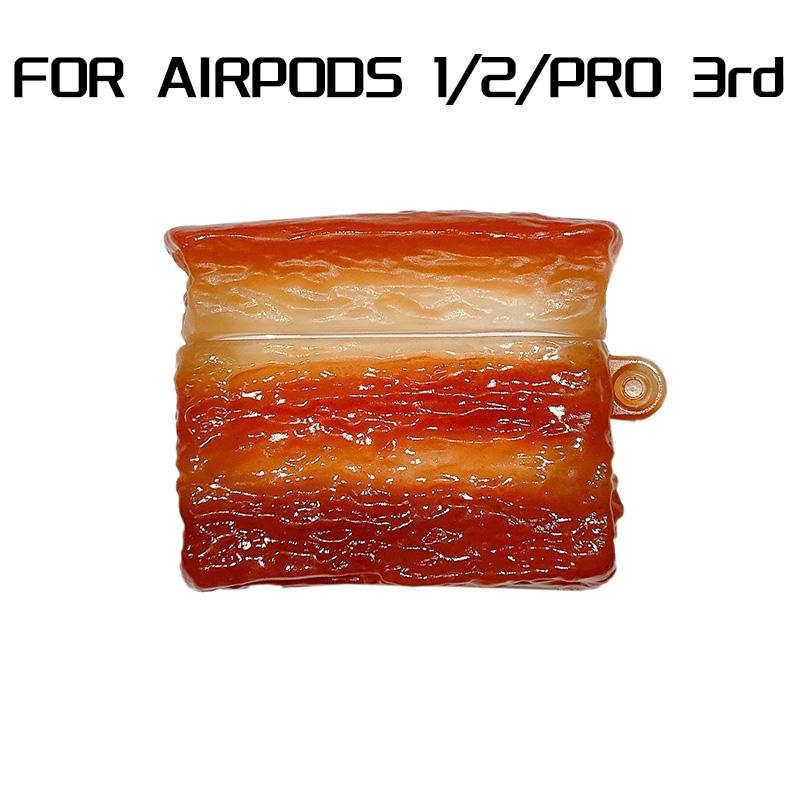 3D Kjeks Silikon Etui for AirPods 3 2021 3. Tegneserie Søtt Øretelefon Etui for AirPods Pro 3 2 1 Hodetelefon Ladeetui Deksel
