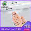 Car Sticker 2025 New 8PCS Transparent Protective Stickers for Car Door Handle For Skoda Octavia Rapid Kodiaq Karoq Fabia Kamiq S