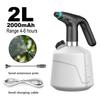 2L Electric Handheld Sprayer Rechargeable Sprinkler with Adjustable Spout Automatic Mist Spray Bottle for Flower Plant Gardening