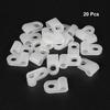 20Pcs Nylon R-Type Cable Clamp Organizer Cord Clips for Wire Management 5/4.8/6.4/15.8mm Black CC-0.5/UC-0.5/UC-1/CC-1/CC-4