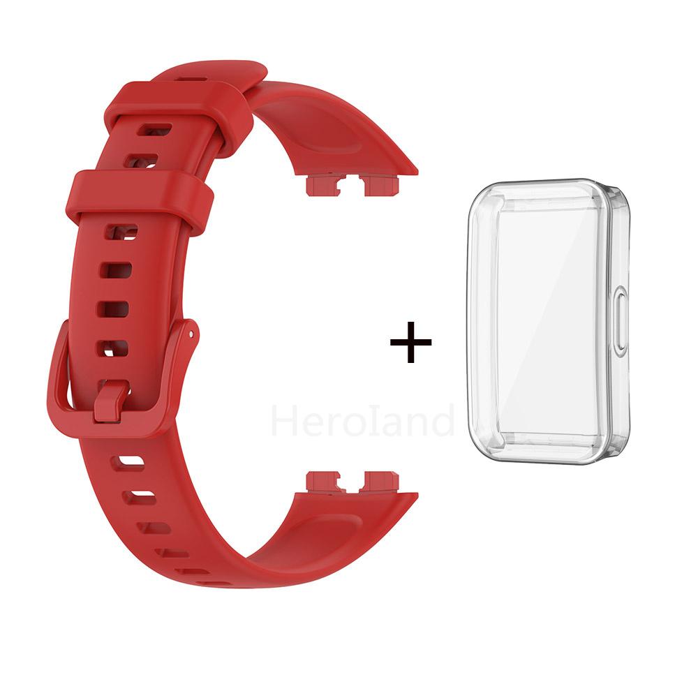 Módní měkký silikonový řemínek k hodinkám pro chytré hodinky Huawei Band 8 Náramek pro Huawei Band 9 10 Pásek Náramek Sportovní pásek a TPU pouzdro