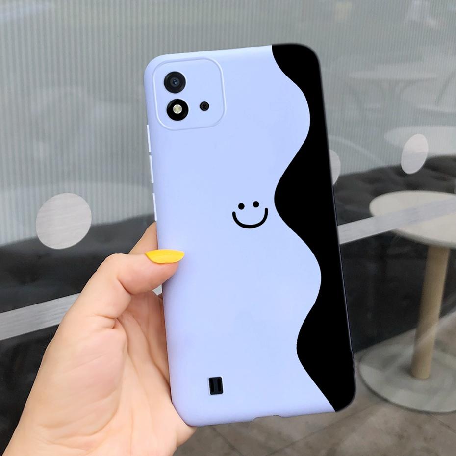 Lovely Pattern Phone Case For Realme C11 2021 C 11 2020 RMX2185 Macaroon Silicone Soft Cases Cover For Realme C11 (2021) RMX3231