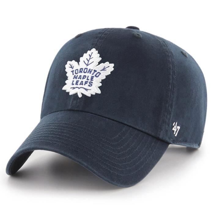 Casquette Réglable - 47 Brand - CLEAN UP - Toronto Maple Leafs - 100% Coton - Bleu Navy
