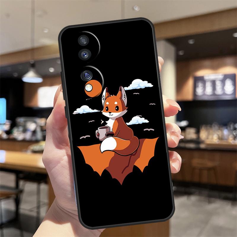 Anime Funny Fox Case For Honor Magic 5 6 7 8 Pro Honor 200 400 50 70 90 Lite X8b X8c X9b X9c X9d Win RT Cover