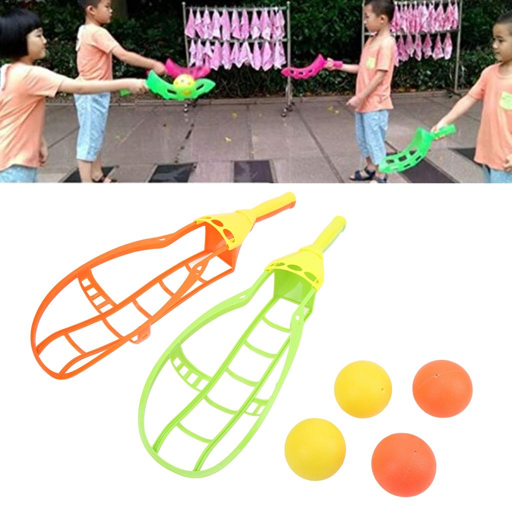Outdoor Scoop Ball Catch Game Toy Children Throwing and Catching Ball Set Interactive Toy