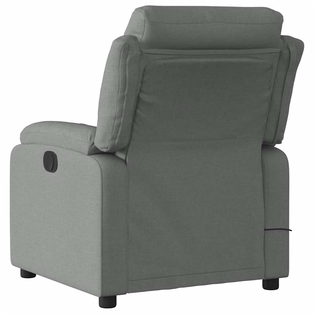 Massage Chair Dark Gray Fabric
