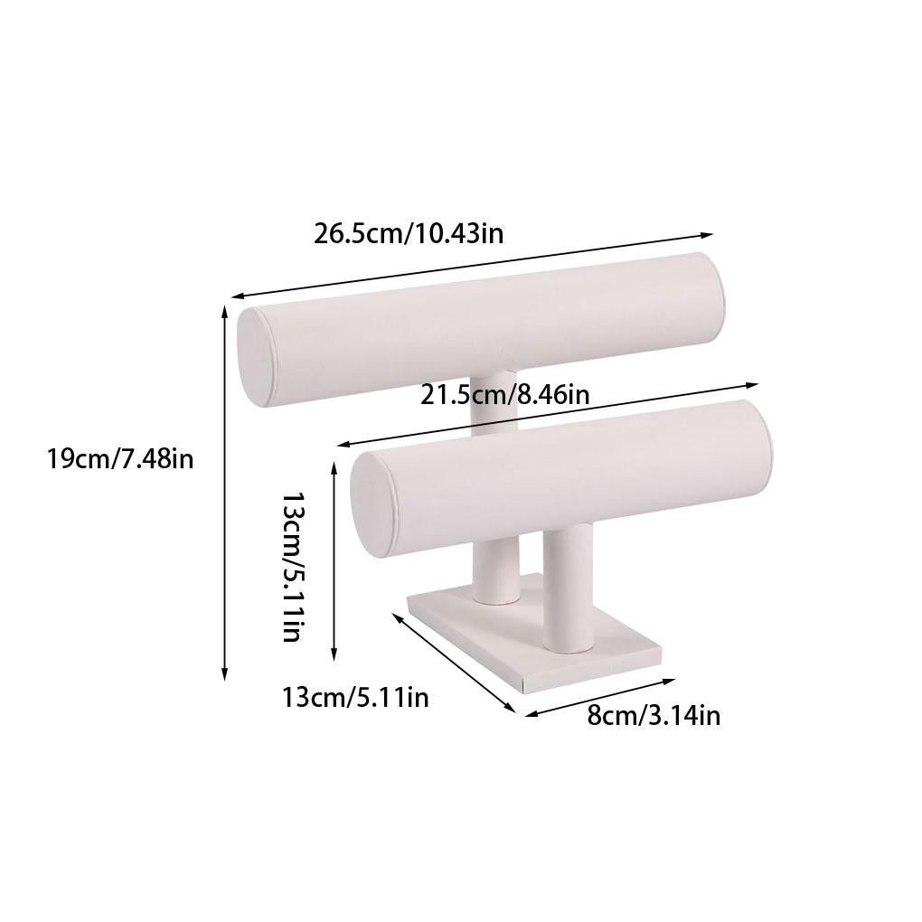 Jewelry Display Stand Double-layer Organizer Showcase Rack Practical Holder Large Space Accessories Shop Store