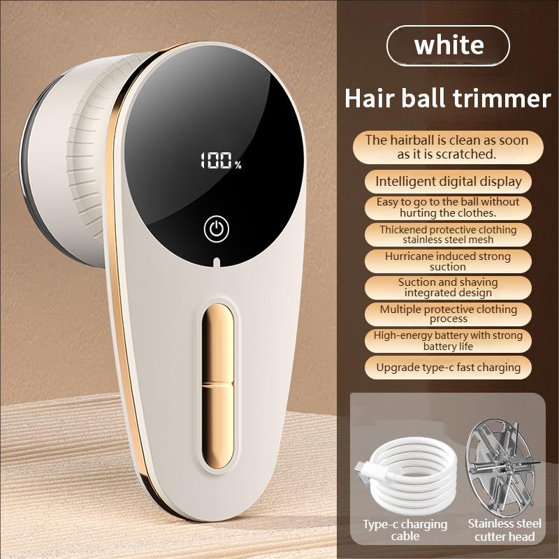 

2026 New Model Electric Fabric Shaver with Battery Display & 2 Speeds, Rechargeable Lint Remover for Clothes/Sweater/Coat белый