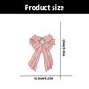 Fashionable Bowknot Enamel Lapel Pin with Dripping Oil Designs Contrast Accessory for Party Supplies Costumes
