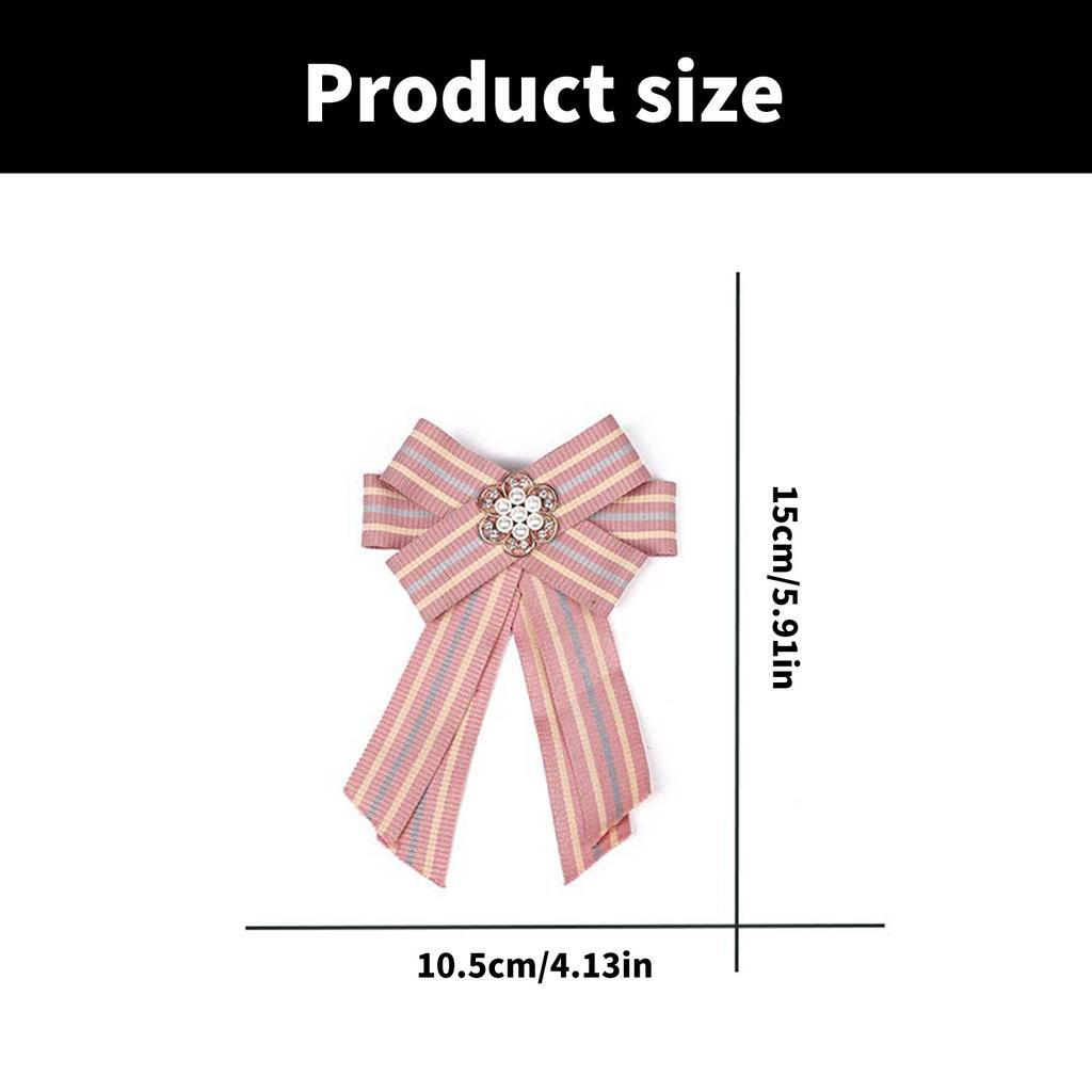 Fashionable Bowknot Enamel Lapel Pin with Dripping Oil Designs Contrast Accessory for Party Supplies Costumes