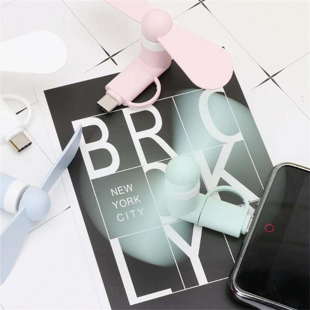 Type C USB Fan Micro USB Small Fan Travel Fan Cooler  for Mobile Phone