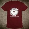 Klassiker Countdown Bis 2026 T-Shirt Unisex Neujahr Uhr Grafik T-Shirts Einfach Locker Freizeit Erwachsene Kurzarm Baumwolle T-Shirt Tops