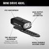 LEZYNE MINI DRIVE 400XL Black Y13 Max400 Lumens LED Light
