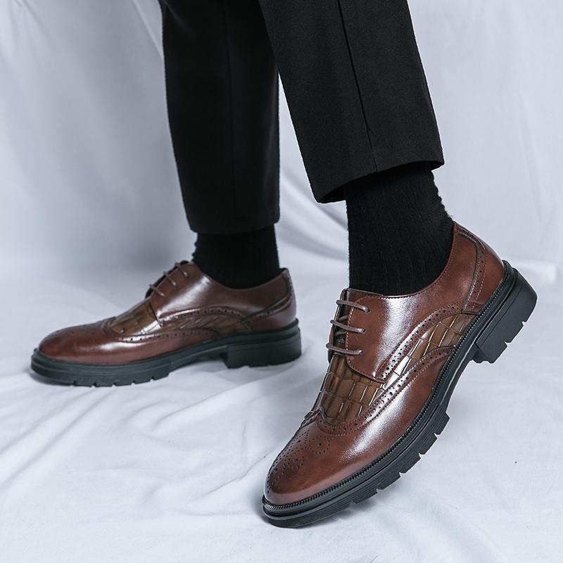 Fashion Wedding groom's shoes Fashionable gentleman retro classic style Formal office or party Plus Size 38-46 Adult Elegant Shoes Hot