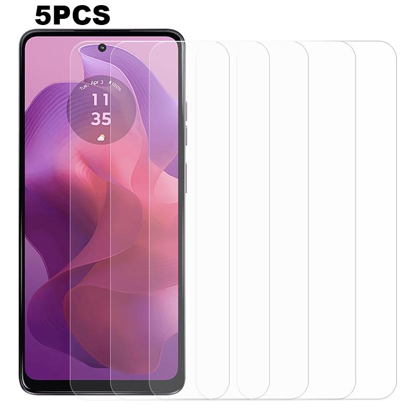 

5PCS For Motorola Moto E14 4G/G04 4G/G04s 4G/G24 4G Tempered Glass Screen Protector 2.5D 0.3mm Anti-Explosion Film As Shown A