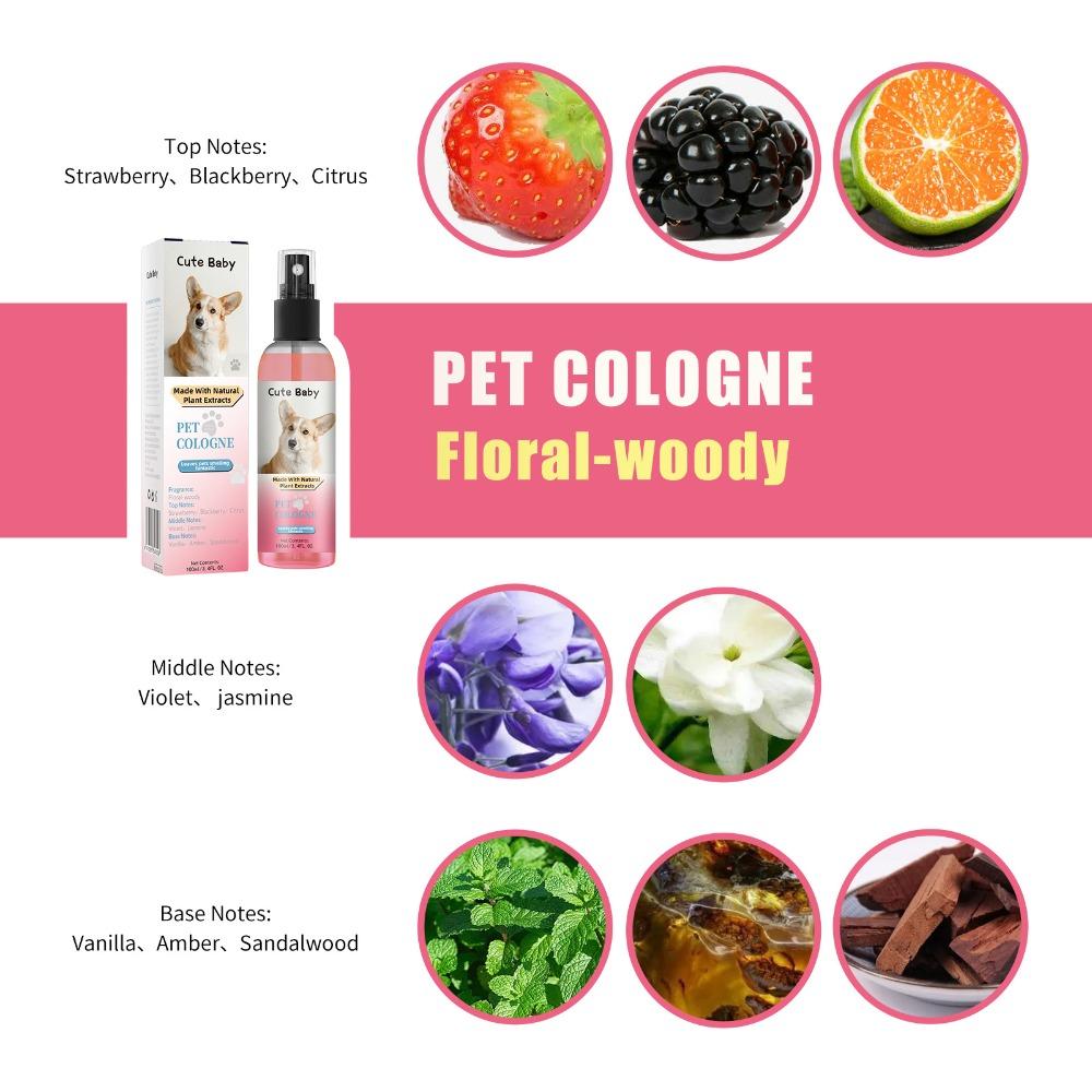 100ml Pet Perfume Spray for Cats & Dogs - Deodorizing Odor Control, Long-Lasting Fragrance & Air Freshener