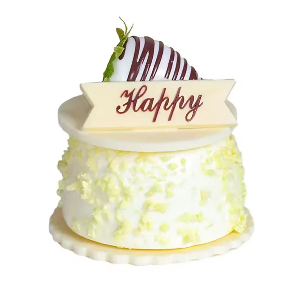 Modelo de Pastel de Simulación Pastel de Chocolate Realista Pastel de Mousse Artificial Postre Comida Falsa Decoración Fotografía Profesional Decoración de Mesa Pro