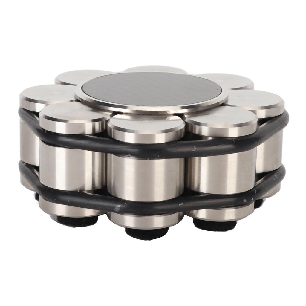 HiFi Record Weight Stabilizer Professional Stainless Steel LP Vinyl Turntable Disc Balanced Clamp with Slip Proof Pad