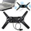 Foldable Anti-slip Laptop Holder Heat Dissipation Cooling Fan Cooler Bracket Pad