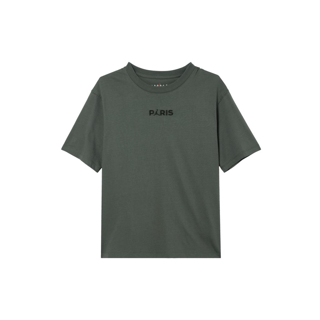 (WMNS) Air Jordan x PSG Paris T-Shirt 'Dark Grey' Women's DZ3261-068