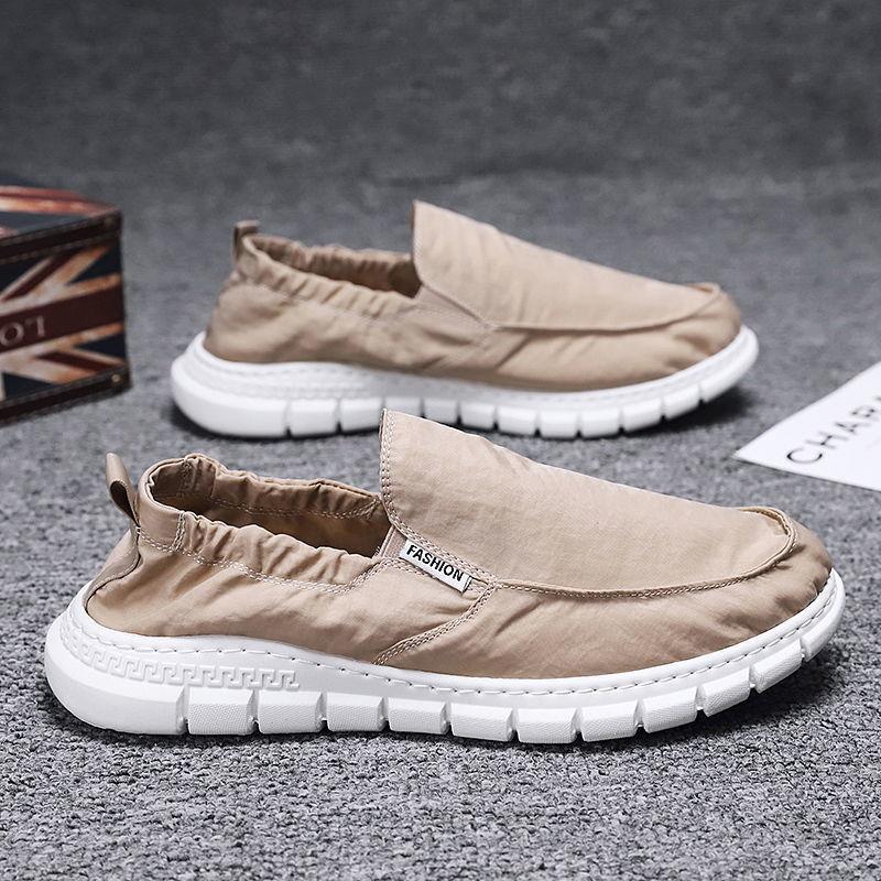 Stoffschuhe Herren Canvas Schuhe sind bequem, leicht, abriebfest, rutschfest, wasserdicht und haben eine weiche Sohle. Alte Pekinger Stoffschuhe sind faule Schuhe