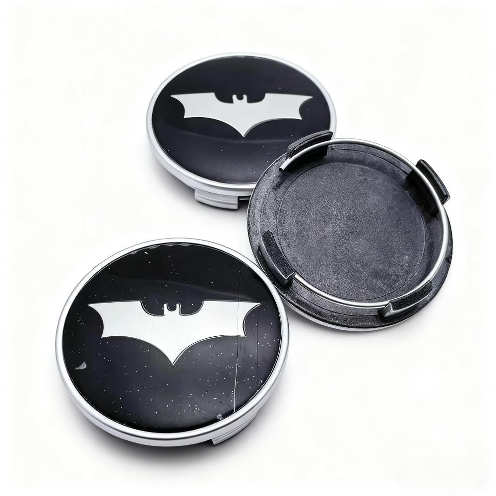4pcs BAT Logo Badge Emblem Car Wheel Center Caps 65MM 60MM Wheels Hub Cap Car Rim Hubcaps Cover Replace Auto Styling Accessories