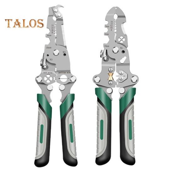 18-in-1 Foldable Wire Stripper Ergonomic Handle Easy To Use Portable Multifunctional Wire Stripper Crimper Cable Cutter Pliers